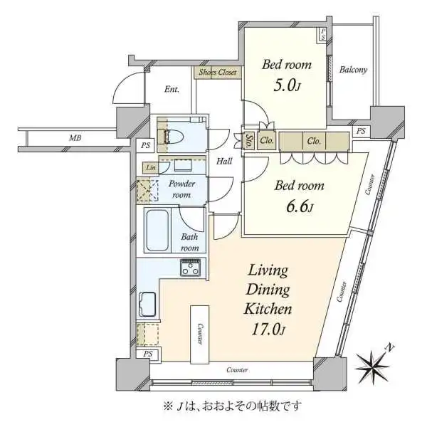 ザ・ヒルトップタワー高輪台 間取図