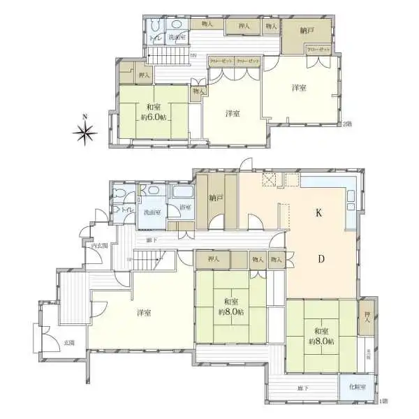 八尾市刑部２丁目 間取図