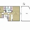 高槻ガーデンハウス 専有面積76.5m2、南東角部屋
