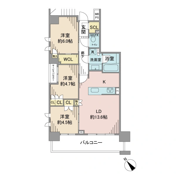 ベルジェンド東神奈川 間取図