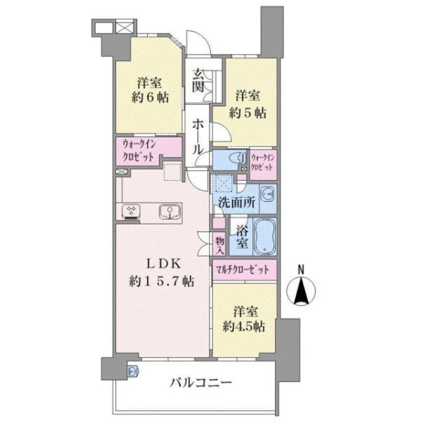 エステムコート横浜新吉田レジデンス 間取図
