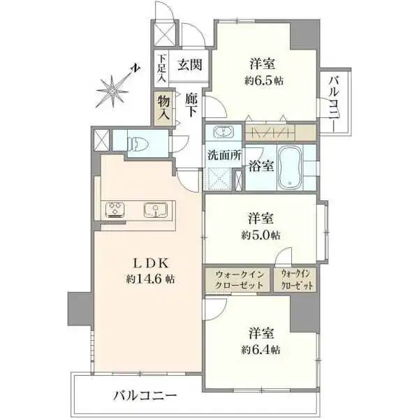 藤和シティホームズ西巣鴨 間取図