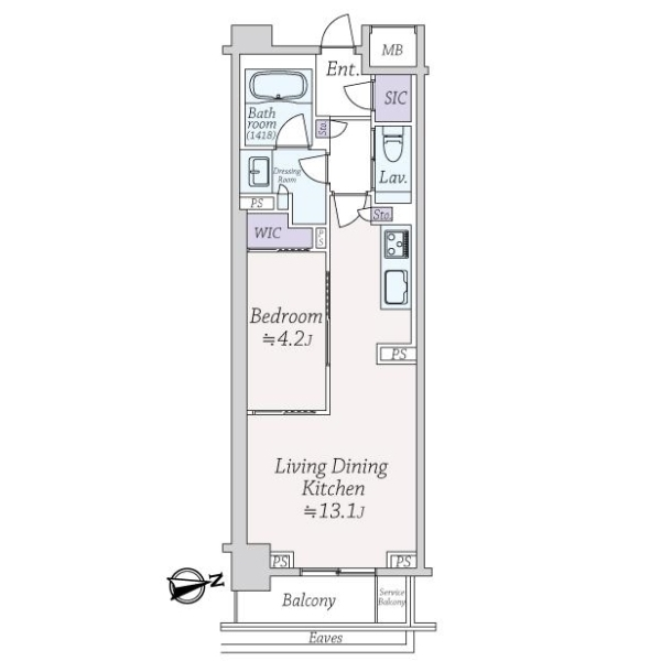パークナード恵比寿 間取図