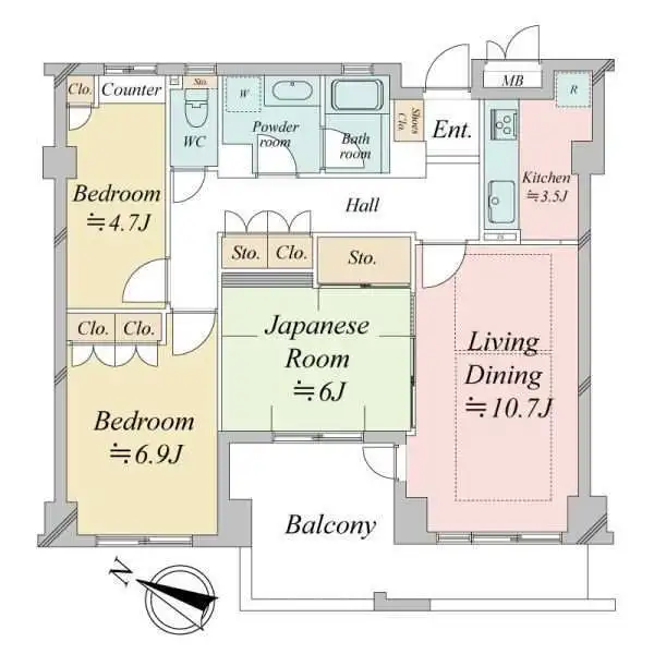 パティオス八番街 間取図