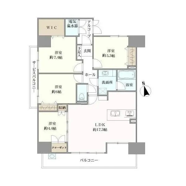 シティライフ中区正木 間取図