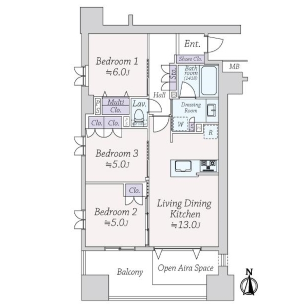 ヴェレーナ東京入谷３ 間取図