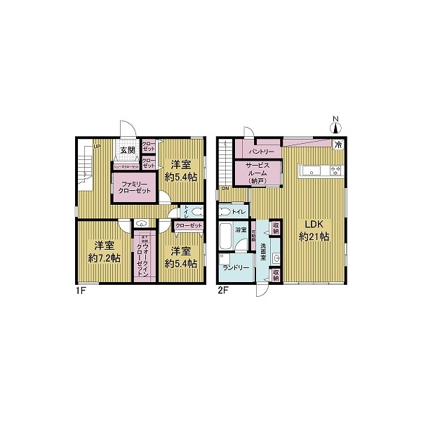 芦屋市東山町 間取図
