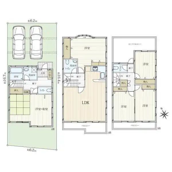 港区三田１丁目 間取図