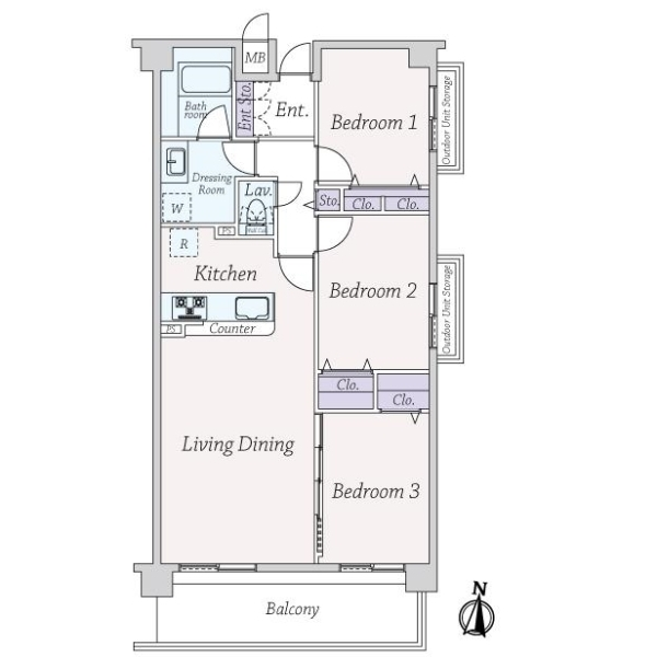 コスモ仁川 間取図