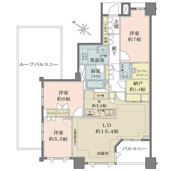 ブリリア東中野パークサイドヒルズ 間取図