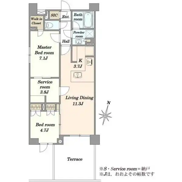 オープンレジデンシア初台 間取図