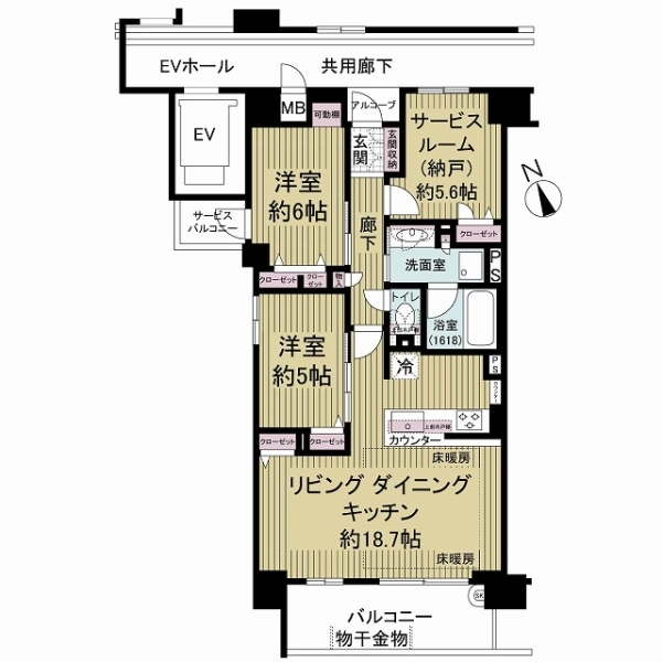 プレサンスロジェ西宮鳴尾 間取図