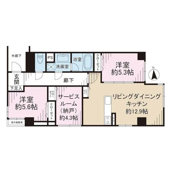 グランデール三ノ輪 間取図