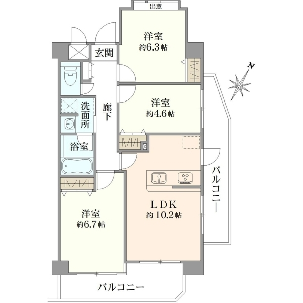 ライオンズマンション練馬春日町 間取図