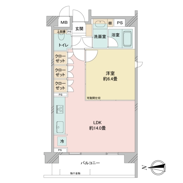 ファシーネ三鷹ハイライズ 間取図