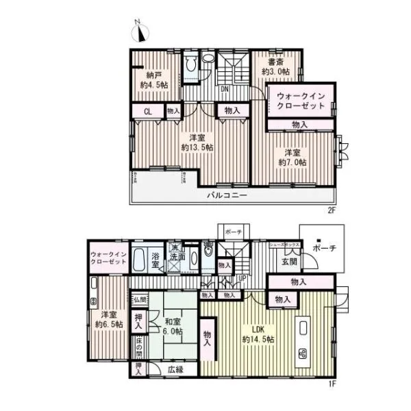 町田市木曽西３丁目 間取り図