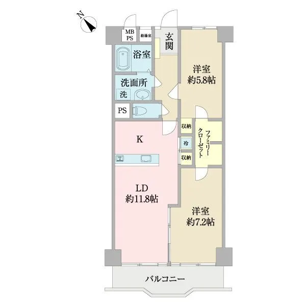 サンハイツ南流山 間取図