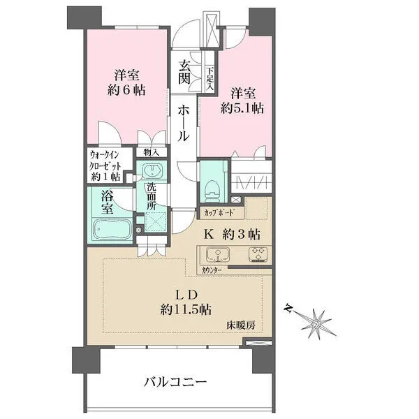 パークホームズ目白ザテラス 間取図