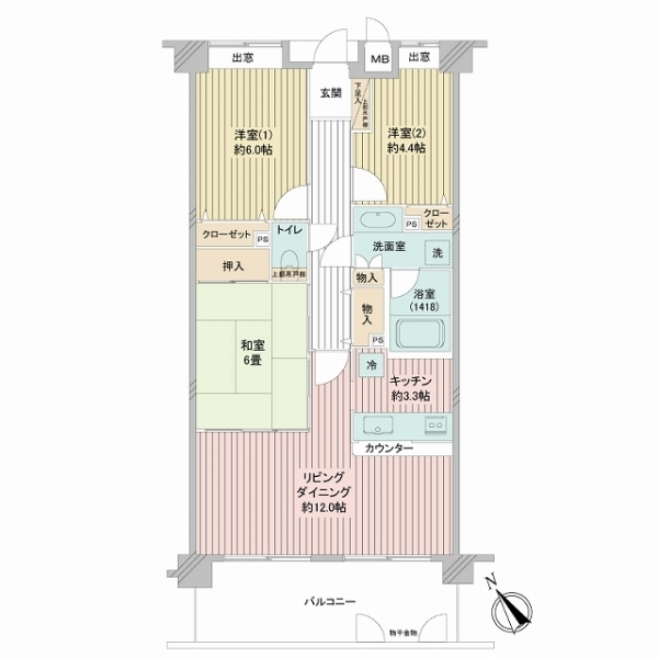 ドラゴンマンション藤沢壱番館 間取図