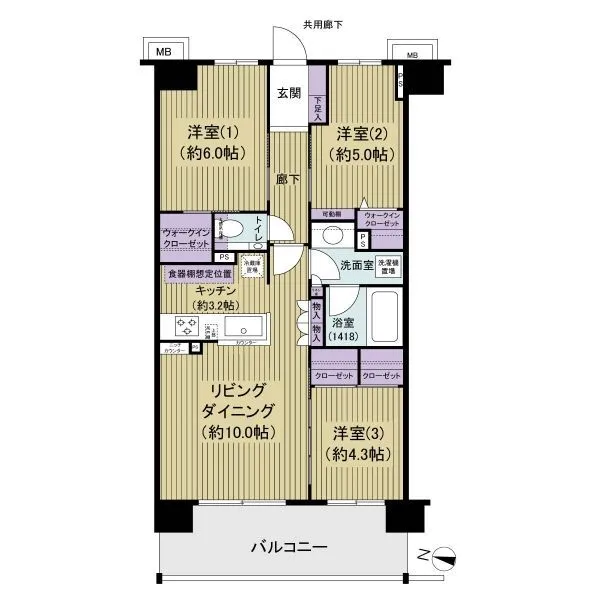 エクセレントシティ新松戸グラン 間取図