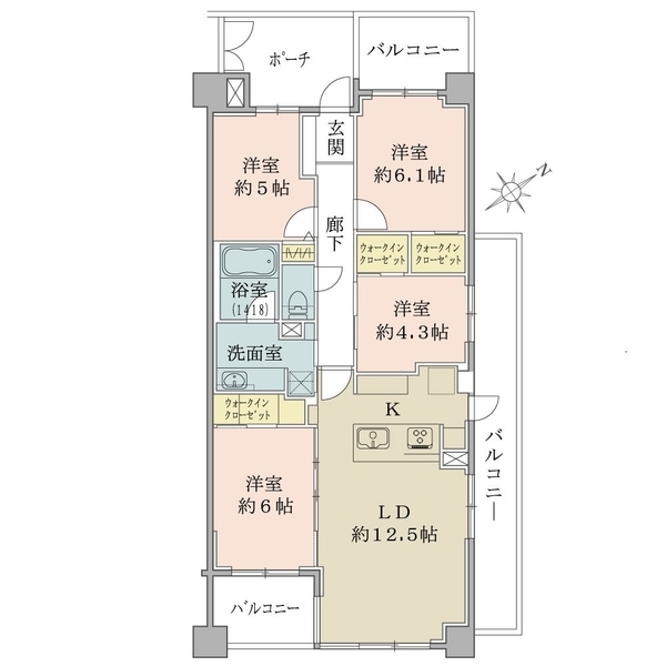 アールヴェール亀有 間取図