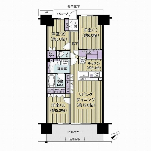 ザ・フォレシス 間取図