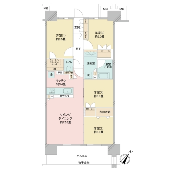 ウエリス浦和美園サウステラス 間取図