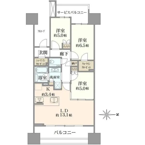 クラッシィハウス芝浦 間取図