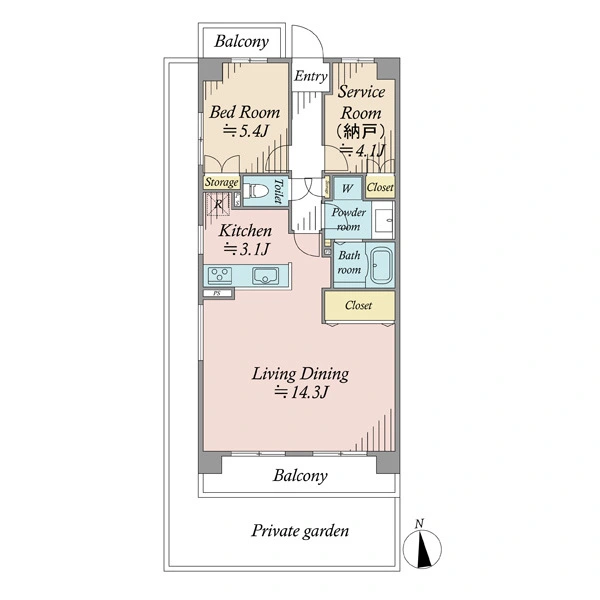 中板橋第2ローヤルコーポ 間取図