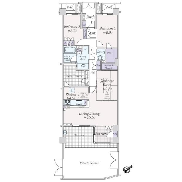 オーベル桜上水 間取図