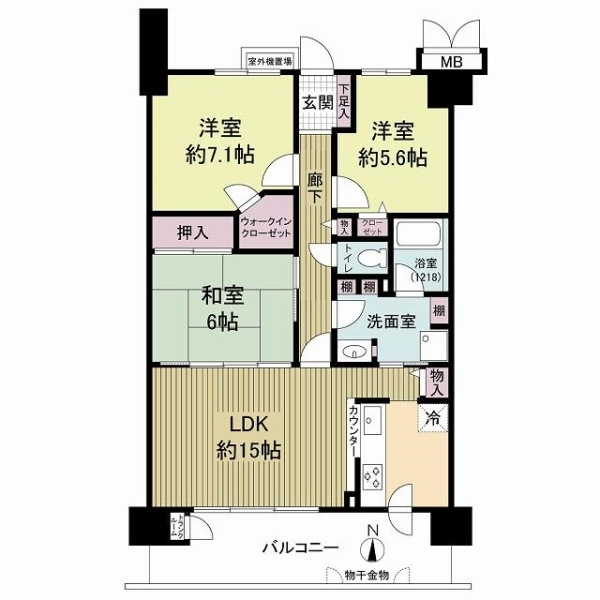 サンシティ西京極２番館 間取図