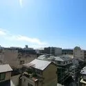 プレサンスロジェ京都烏丸五条 バルコニーからの眺望、南向きのため陽当り良好です。
