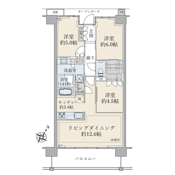 ブリリア仙川ザレジデンス 間取図