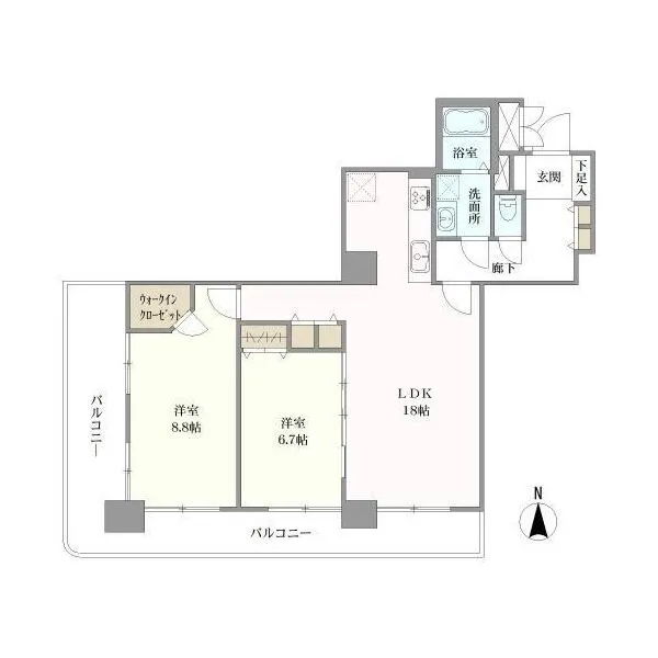 アンビックス志賀ストリートタワー 間取図