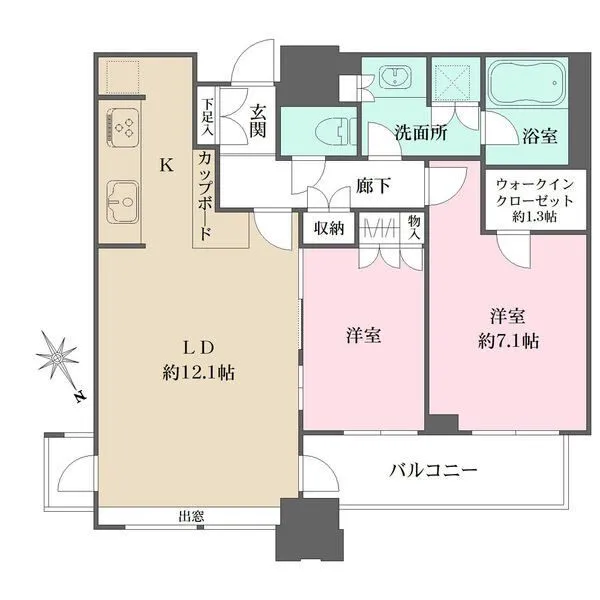ル・サンク大崎シティタワー 間取図
