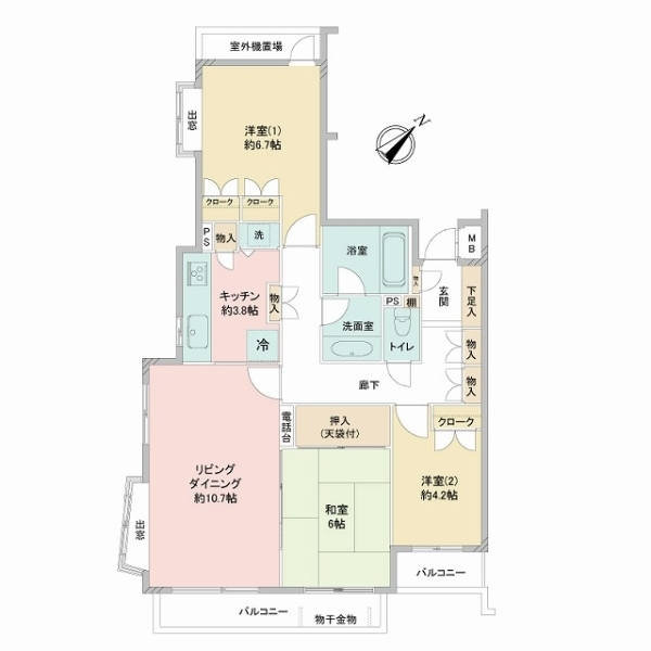 新横浜西パーク・ホームズ 間取図