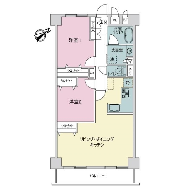 ニューパークハイツ 間取図