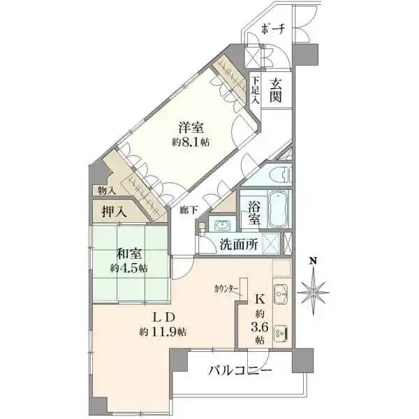 ヒルズ府中宮西 間取図