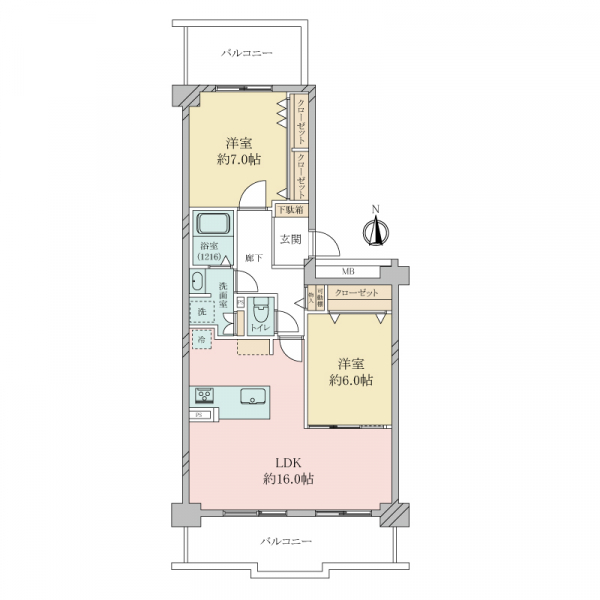 セントポリア北大阪ＶＩＳＯＮ壱番館 間取図