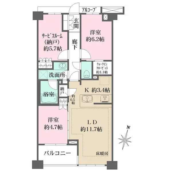 目黒本町レジデンス 間取図