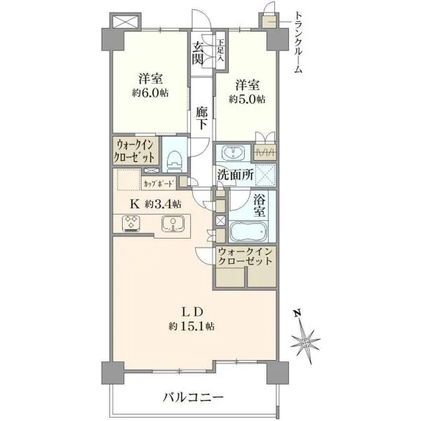 ブリリア西国立 間取図