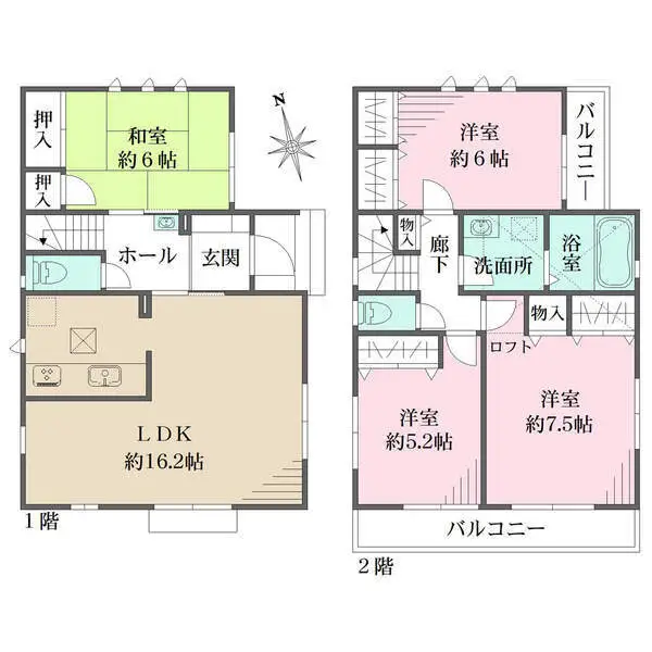 大和市深見 間取図