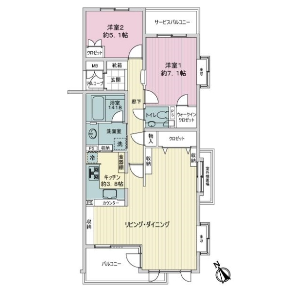 目白ヒルズ 間取図