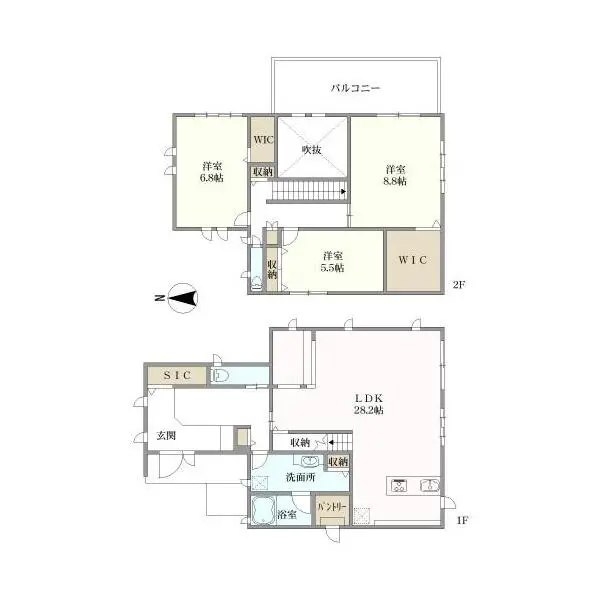 芦屋市涼風町 間取図