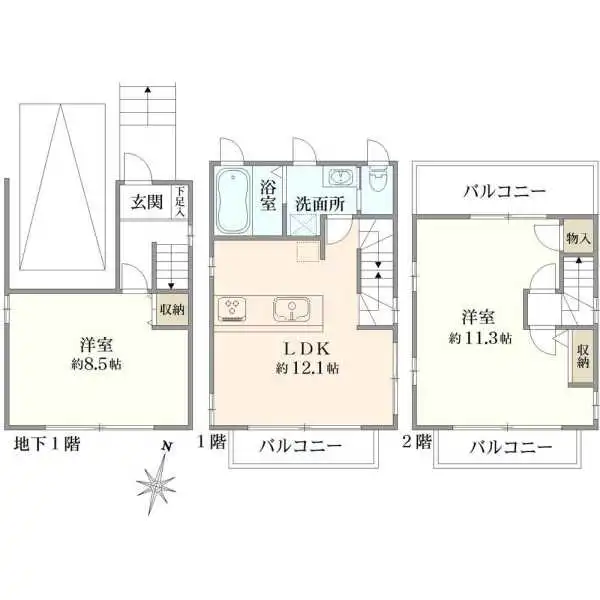 練馬区高松４丁目 間取図