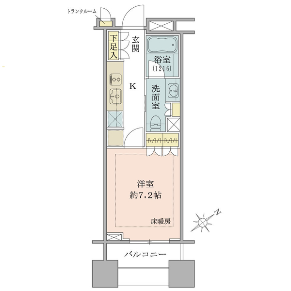 ブリリア銀座アイディー 間取図