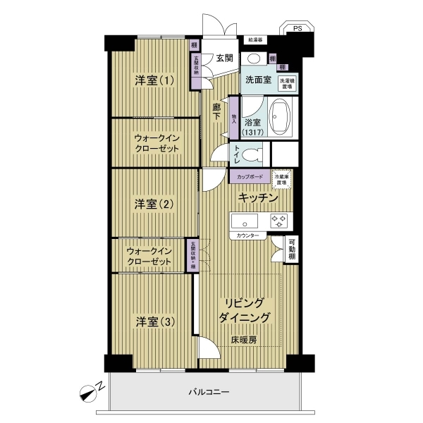 コンドミニアム葛西 間取図