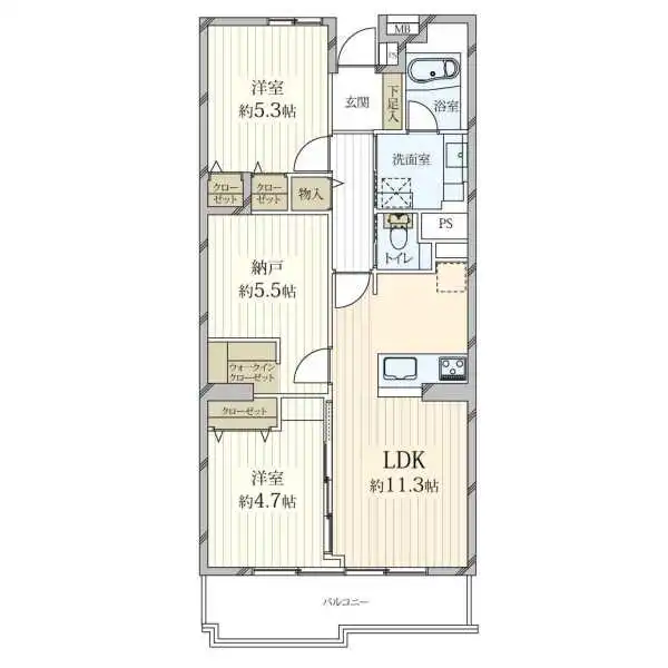 ハイマート幸１号 間取図