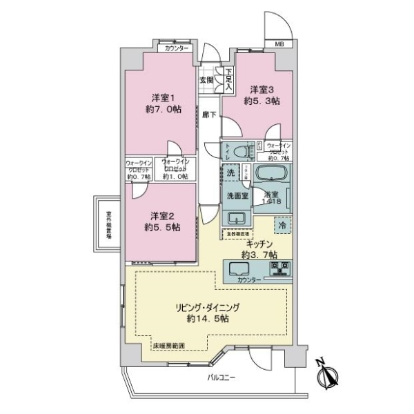 フェアシス八王子新町 間取図