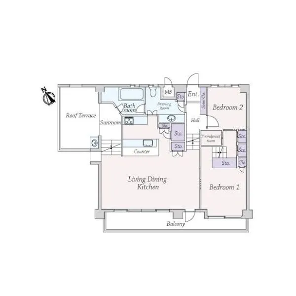 等々力アパートメント 間取図